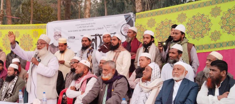 মোল্লাহাটে এগারো দলীয় জোটের নির্বাচনী জনসভা, প্রার্থী খান মশিউর রহমানের ভোট প্রার্থনা