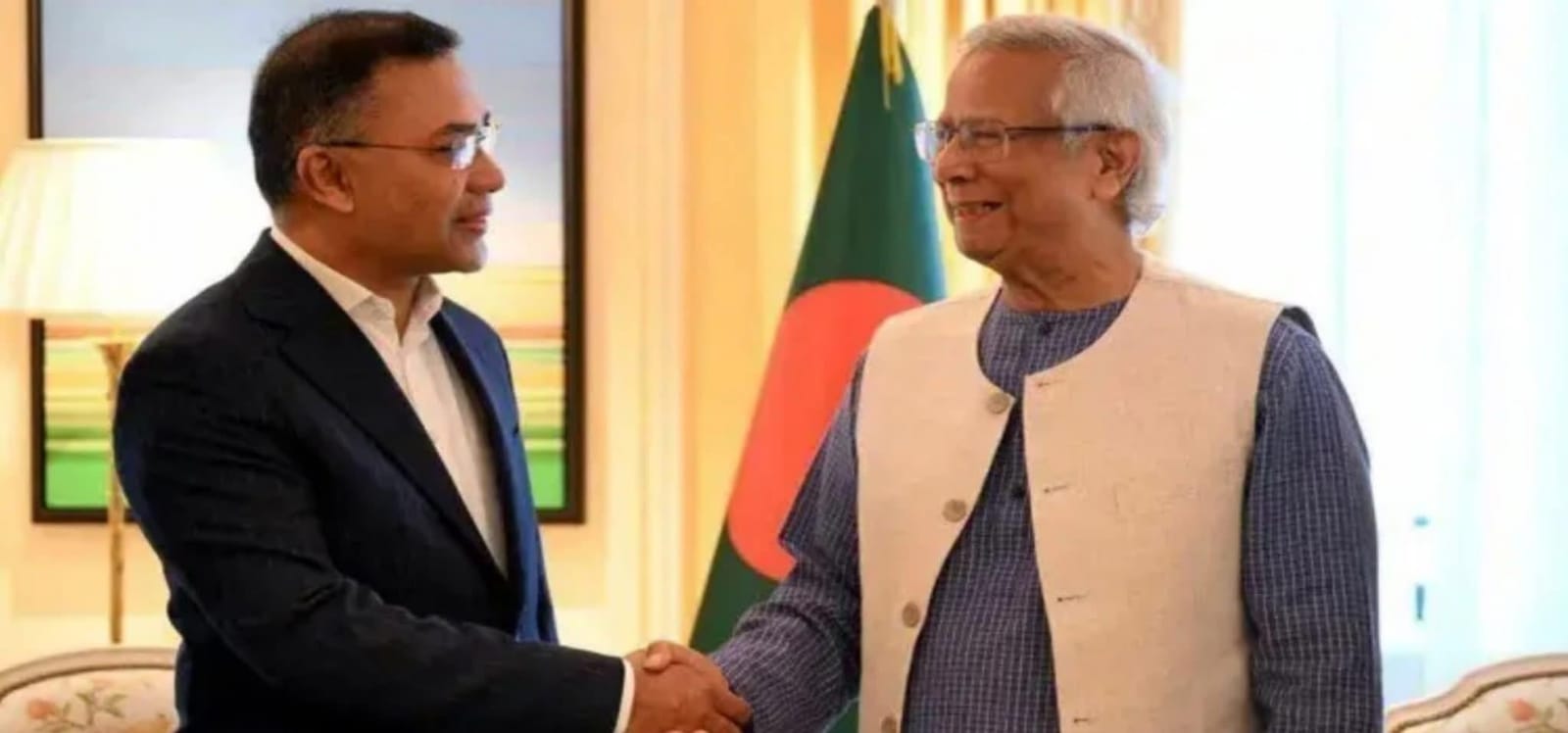 বিএনপির বিশাল বিজয়ে তারেক রহমানকে প্রধান উপদেষ্টার উষ্ণ অভিনন্দন